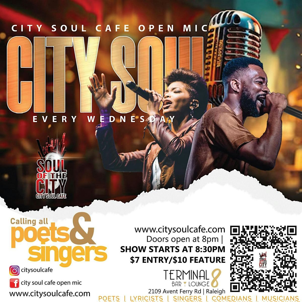 City Soul Cafe Open Mic Every Wednesday