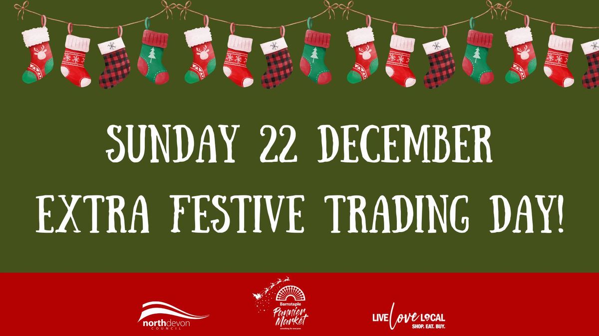 Extra festive opening day at Barnstaple Pannier Market