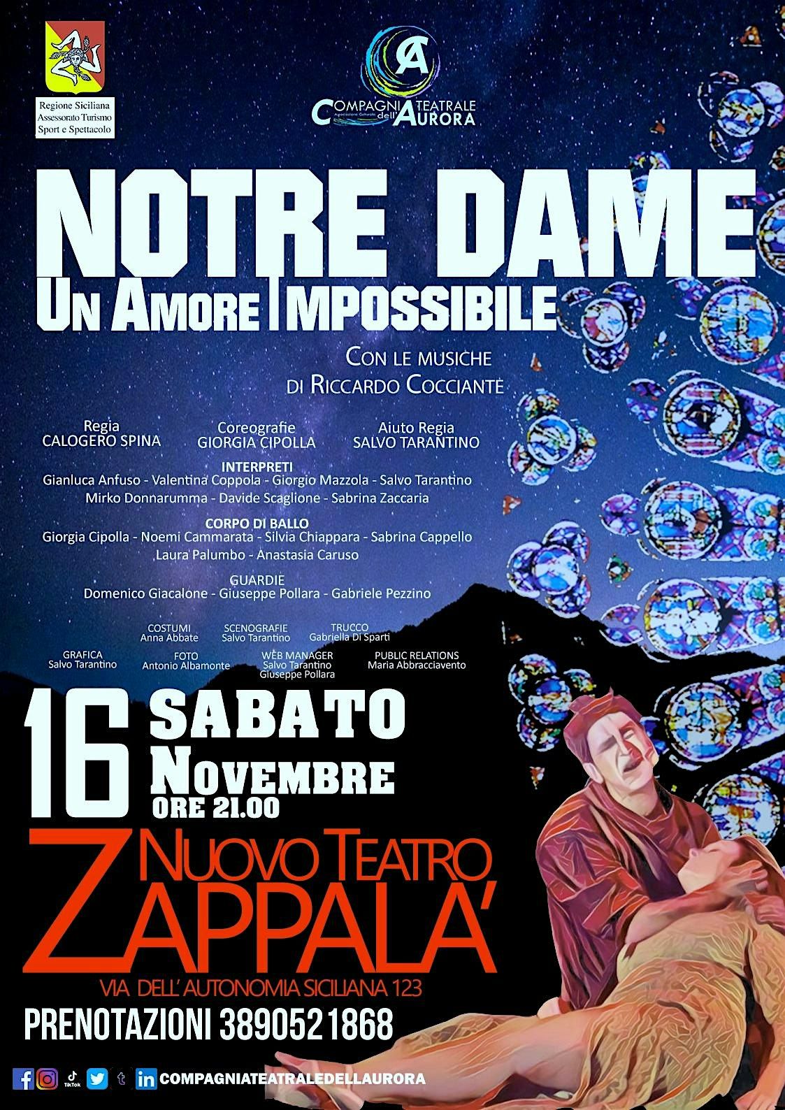 NOTRE DAME Un Amore Impossibile il musical