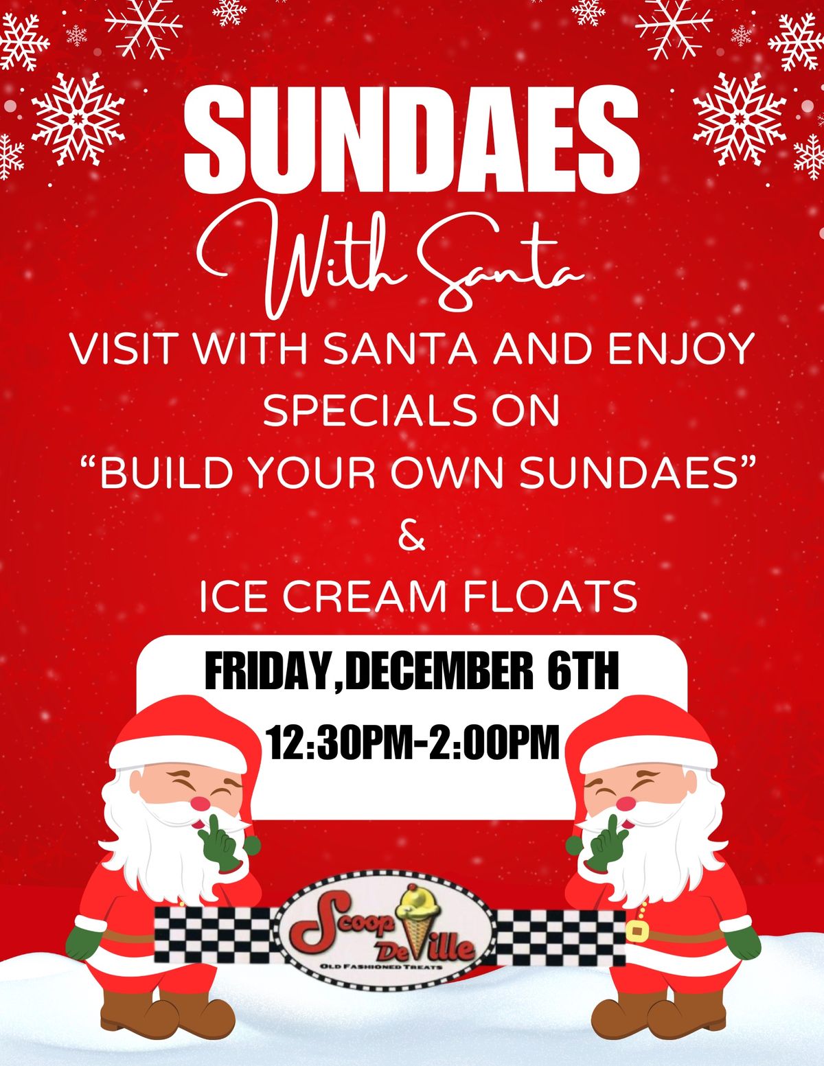 Sundaes with Santa