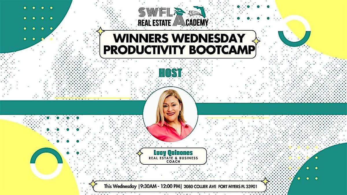Winners Wednesday Productivity Bootcamp