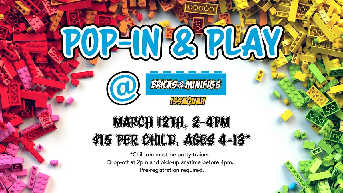 Bricks & Minifigs Issaquah Pop-In & Play LEGO\u00ae Event