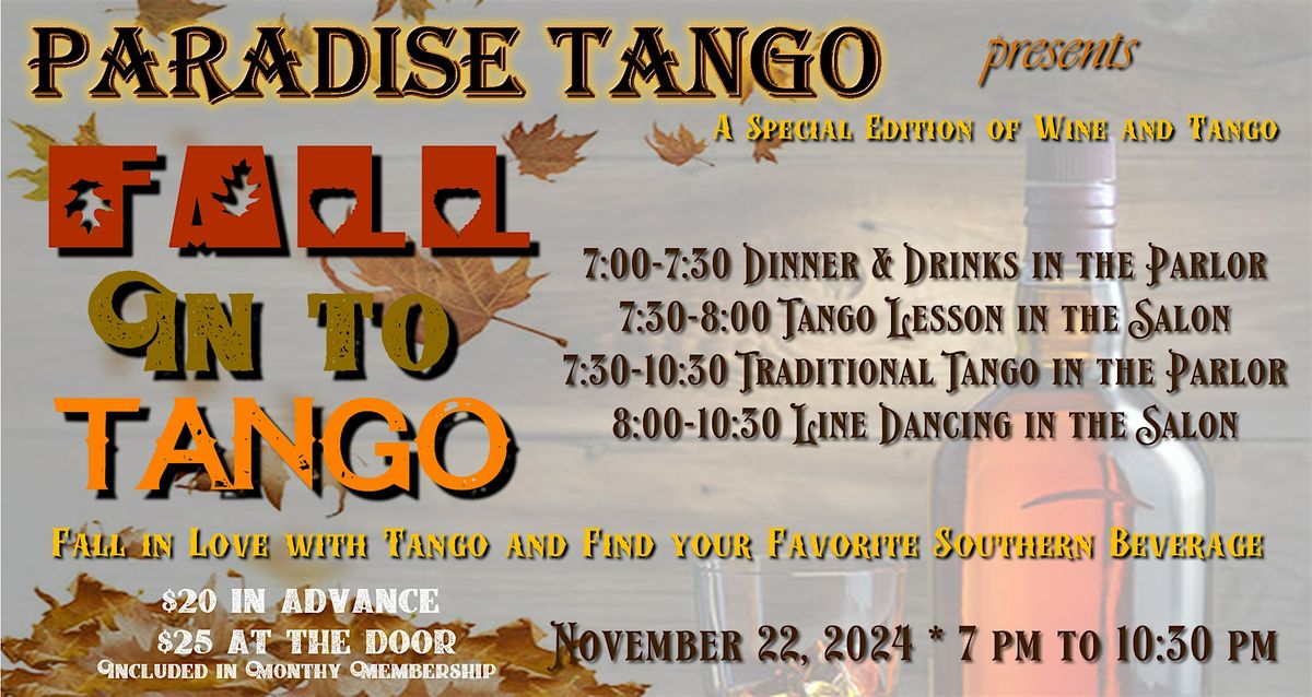 Fall Into Tango: A Special Tango & Line Dancing Event