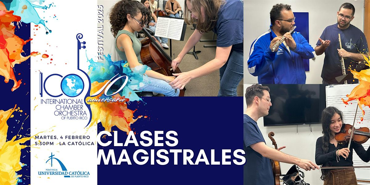 PONCE: Clases Magistrales @ La Cat\u00b4olica | Festival 2025