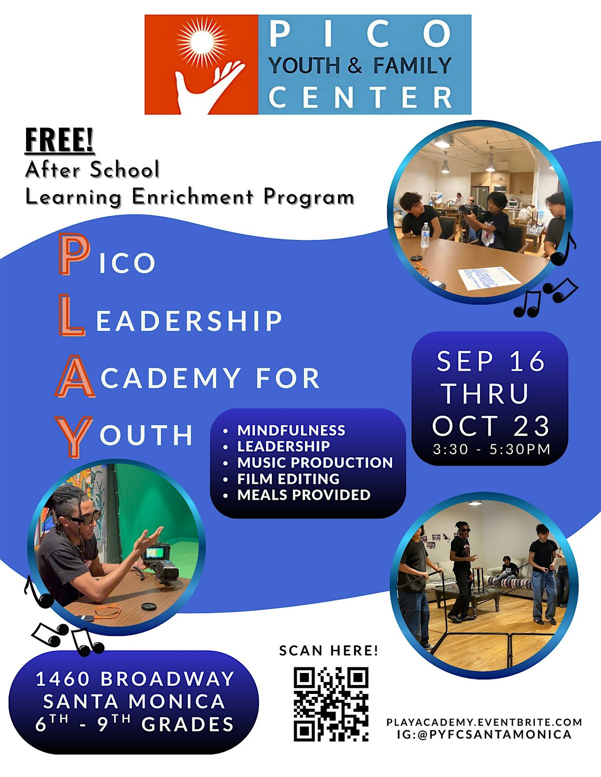 Pico Leadership Academy for Youth | Free After School Enrichment Program