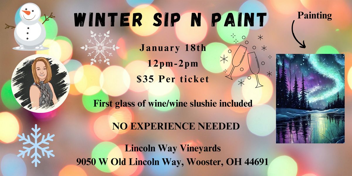 Winter Sip N Paint