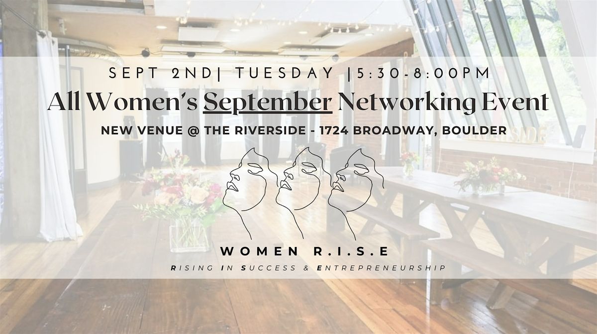 Women R.I.S.E September Networking Event with Guest Speaker Terra Ramachand
