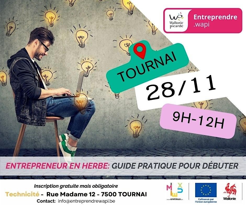 WORKSHOP \u00ab Entrepreneur en Herbe : Guide Pratique pour D\u00e9buter \u00bb