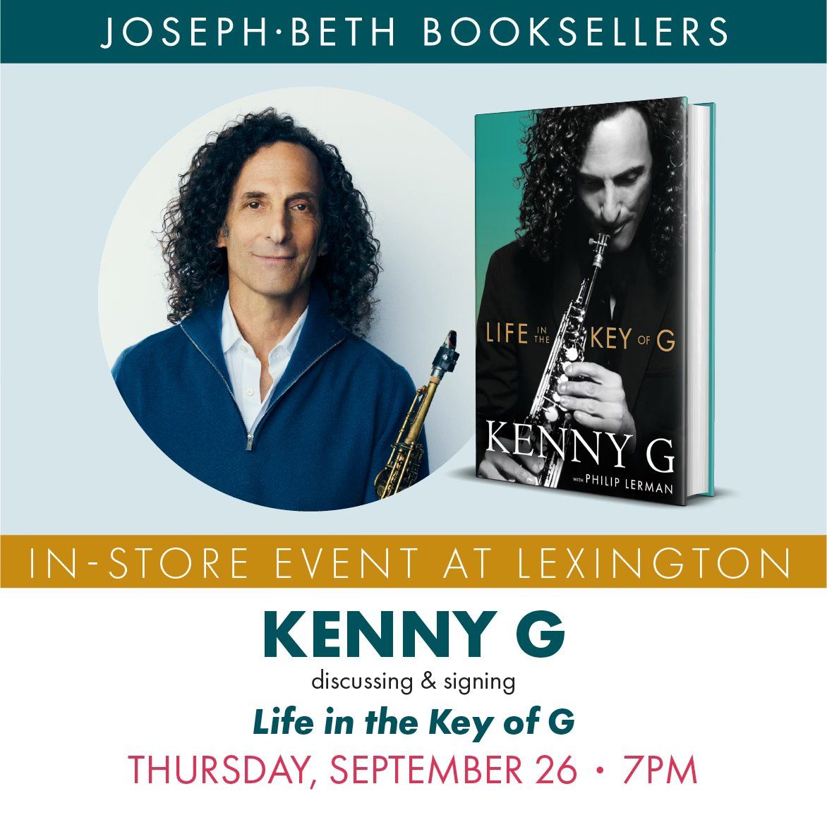 Kenny G discussing & signing Life in the Key of G