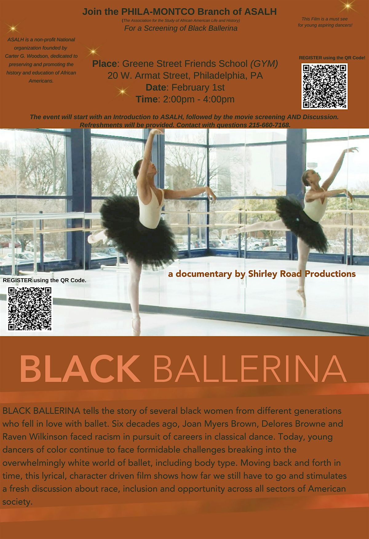 Screening of Black Ballerina by Phila-Montco Branch of ASALH