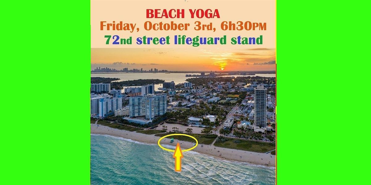 Friday Sunset Yoga on the Beach