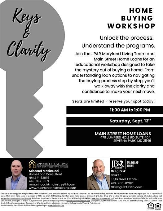 Keys & Clarity Home Buying Workshop