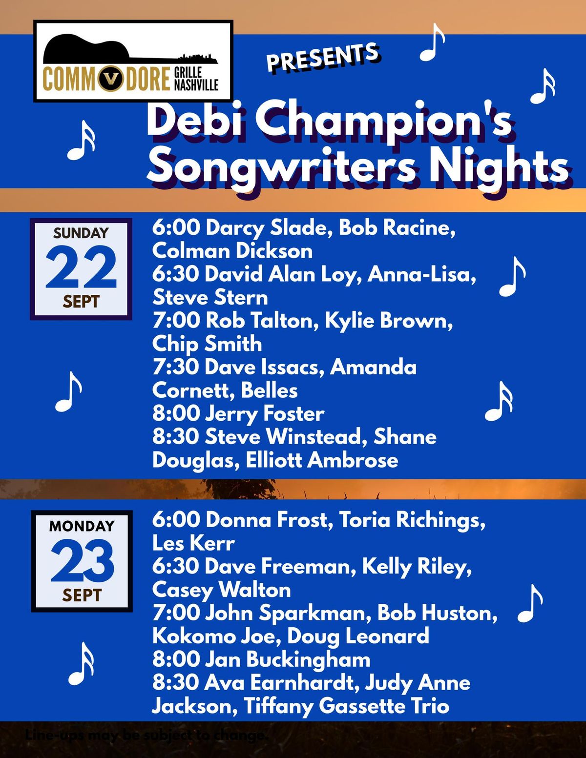 Debi Champion's Songwriters Nights