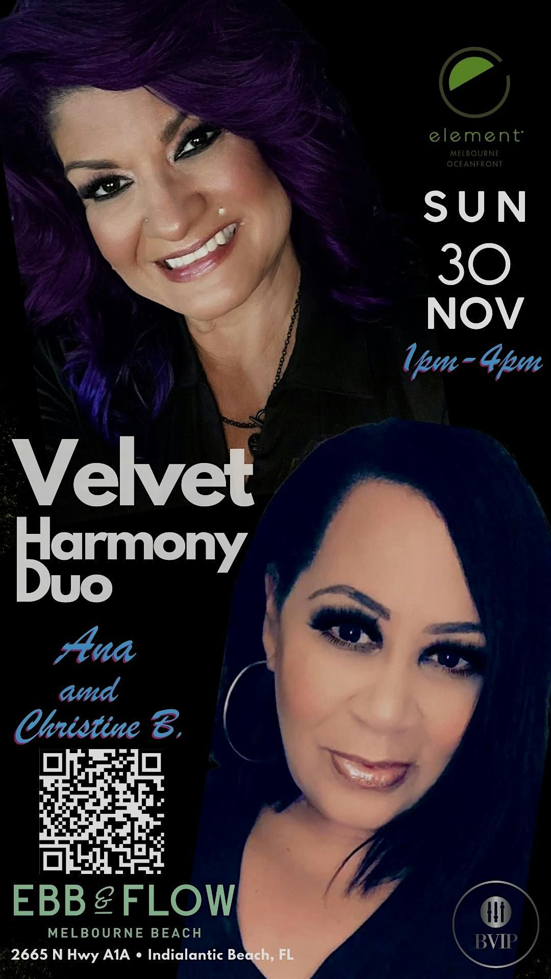 VELVET HARMONY DUO LIVE AT EBB AND FLOW