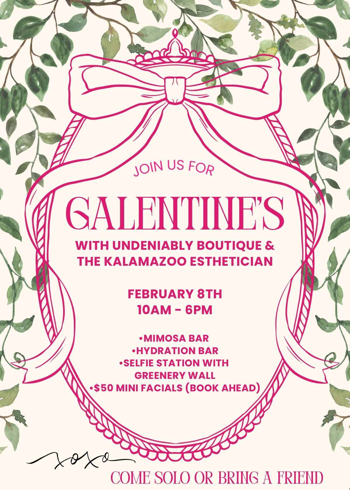 GALENTINES with Undeniably Boutique & The Kalamazoo Esthetician