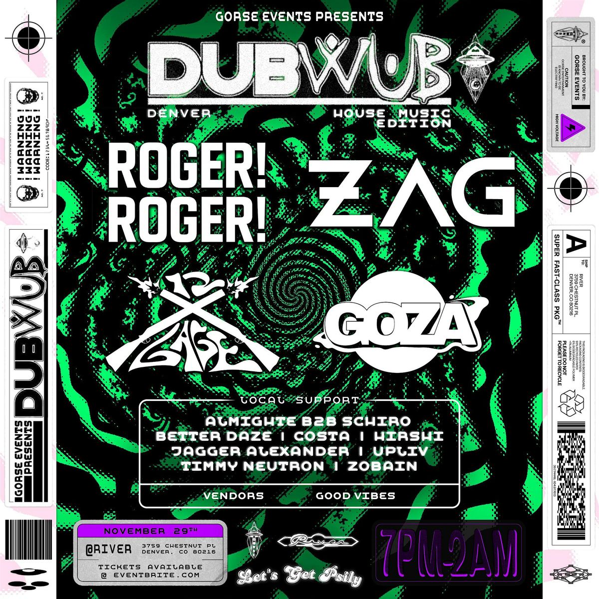 DUB WUB DENVER HOUSE MUSIC NOVEMBER