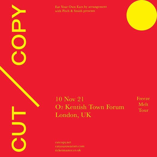 EYOE Presents Cut Copy at O2 Forum Kentish Town