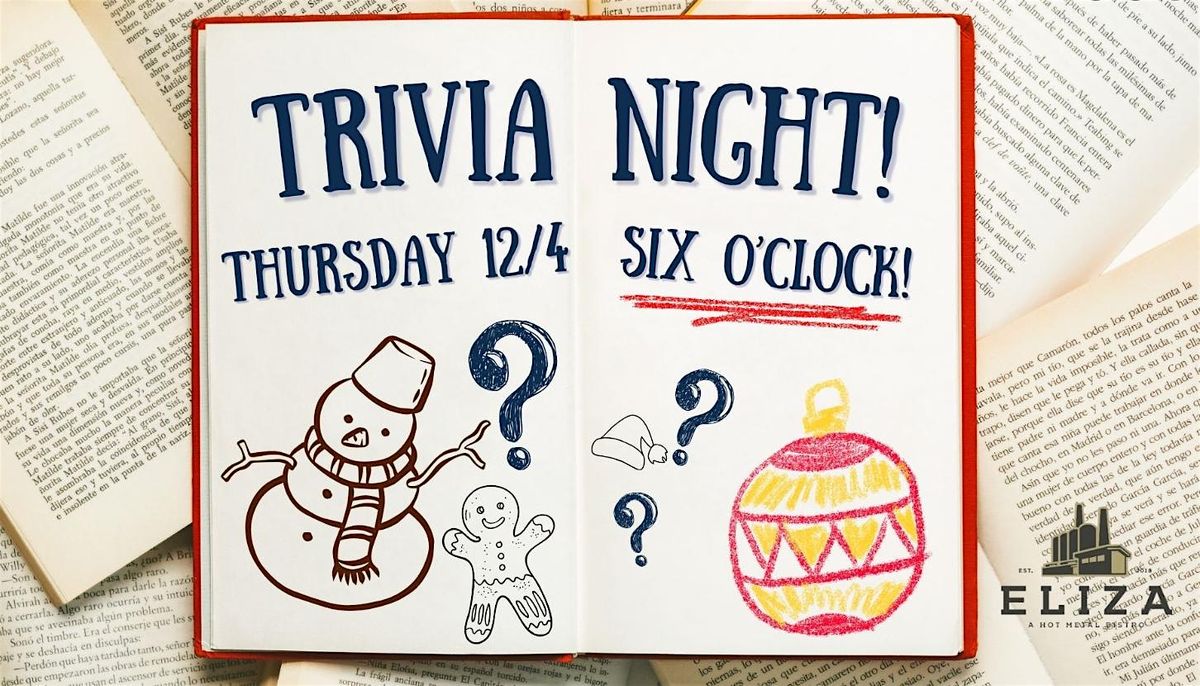 Trivia Night 12\/4\/2025