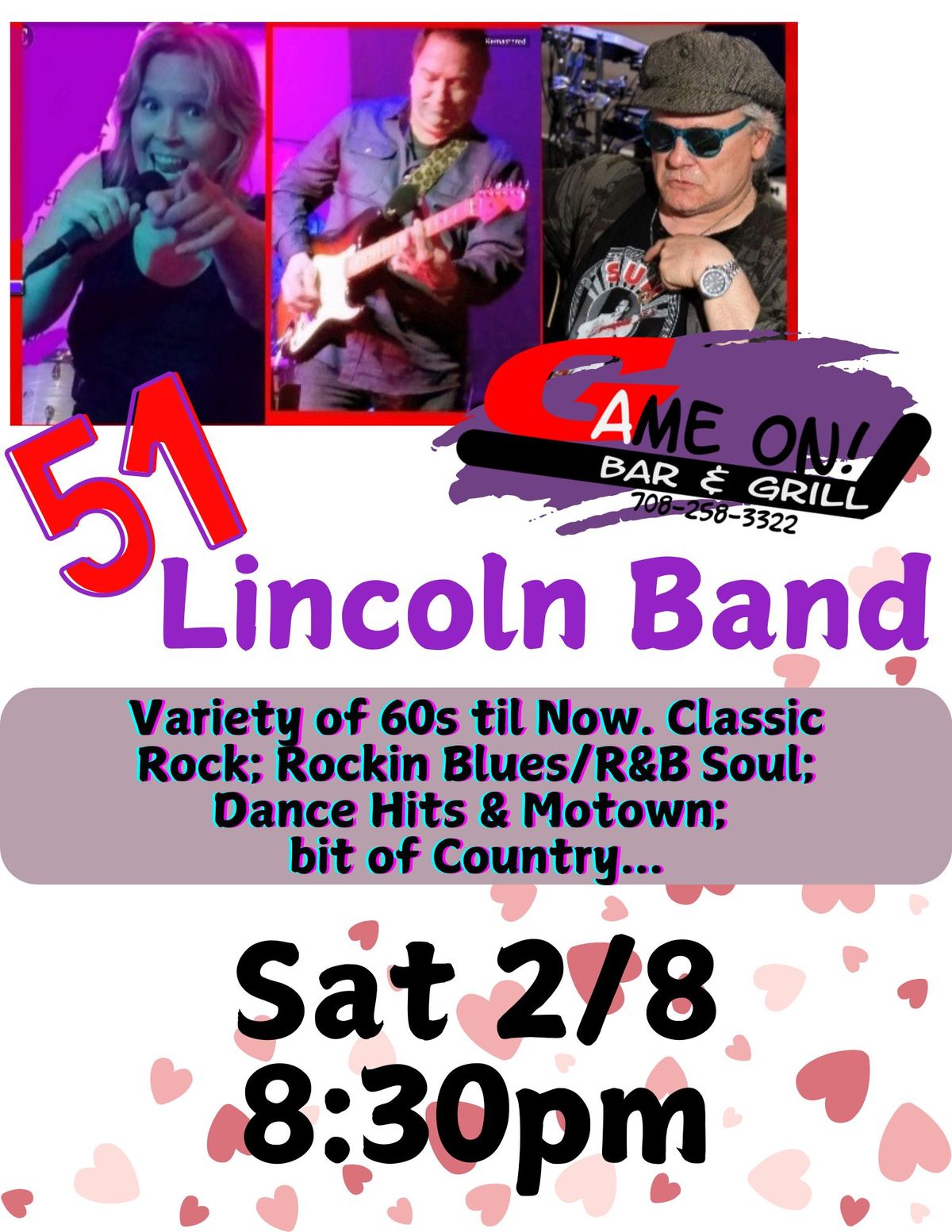 Fifty One Lincoln Band @ Game On!