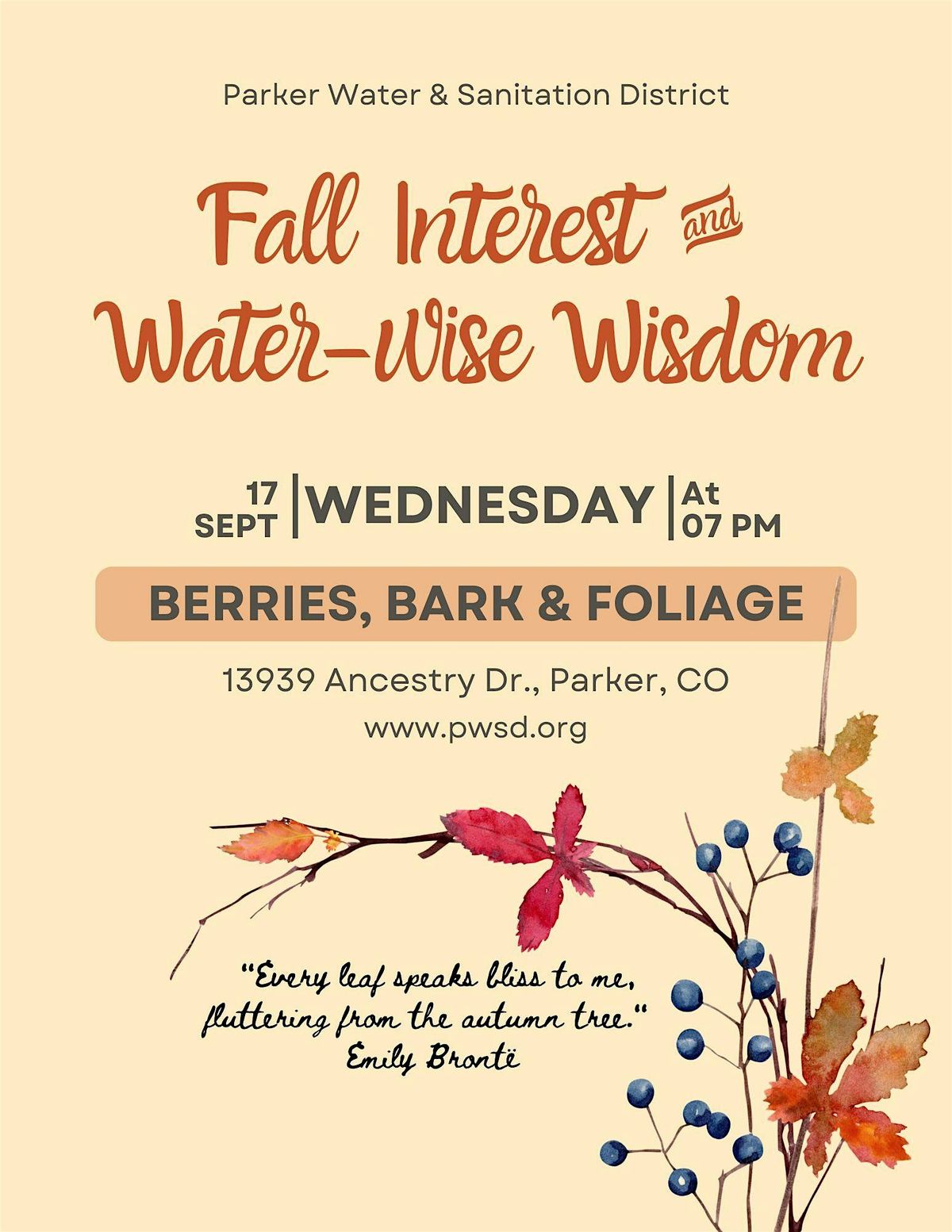 Fall Interest & Water-wise Wisdom: Berries, Bark & Foliage