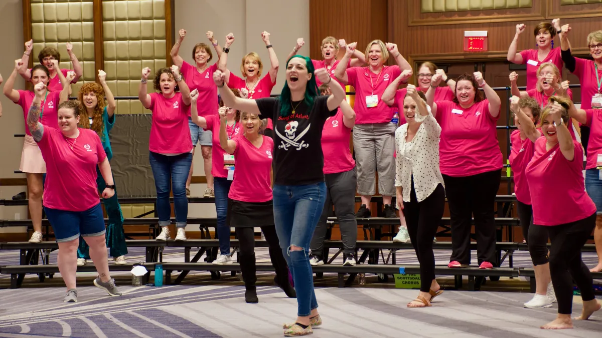 A Cappella for Women: Song of Atlanta Show Chorus Rehearsal