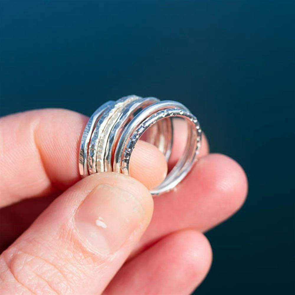 Intro to silversmithing \u2013 Stacking Rings Workshop