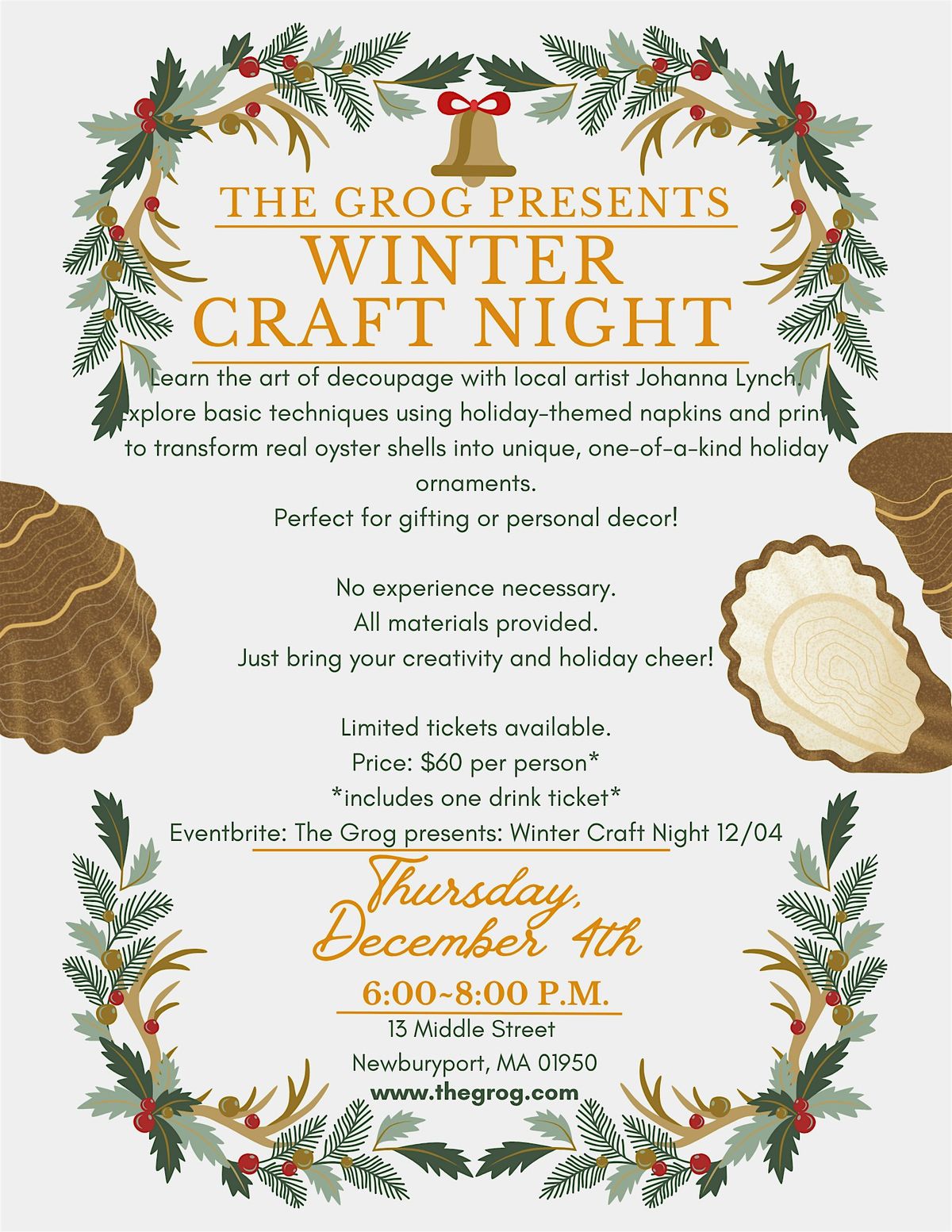 The Grog presents: Winter Craft Night 12\/04