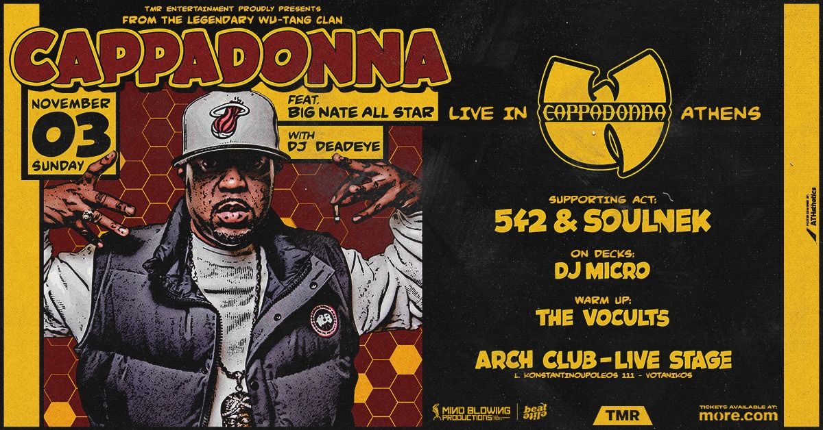 CAPPADONNA (WU-TANG) LIVE IN ATHENS