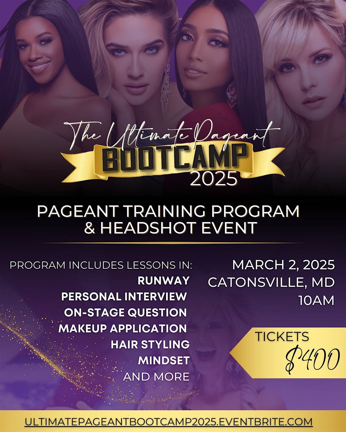 Ultimate Pageant Bootcamp 2025 - Pageant Training Program & Headshot Event