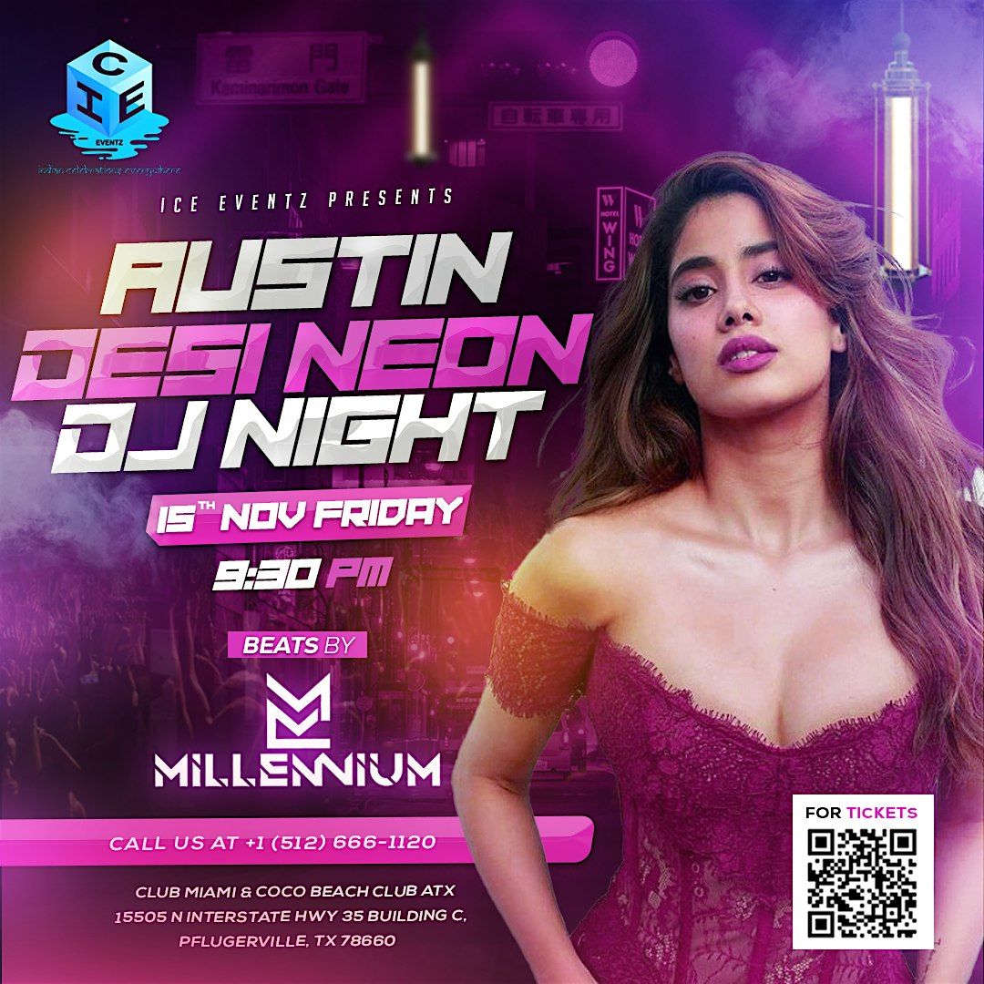 Austin Desi Neon DJ Night