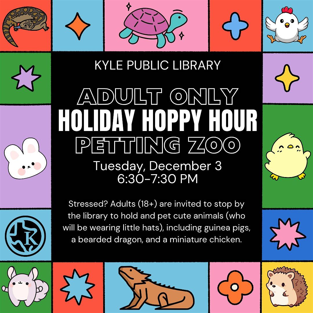 Holiday Hoppy Hour: Free Adult-Only Petting Zoo