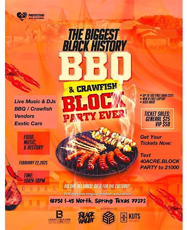 Black History Month BBQ and Crawfish Block Party