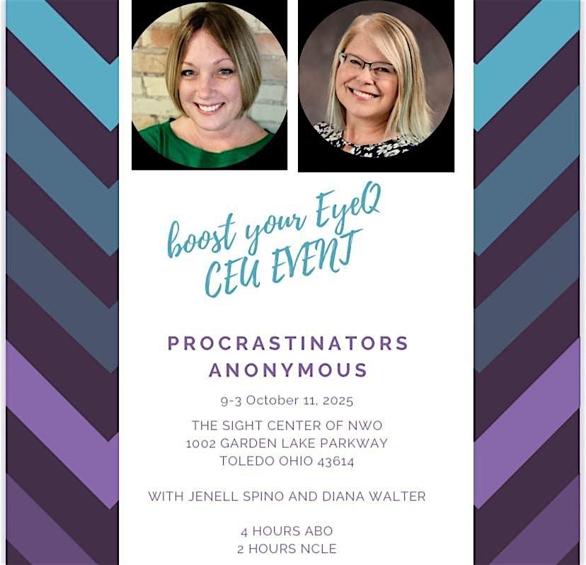 Procrastinator Anonymous CE Event