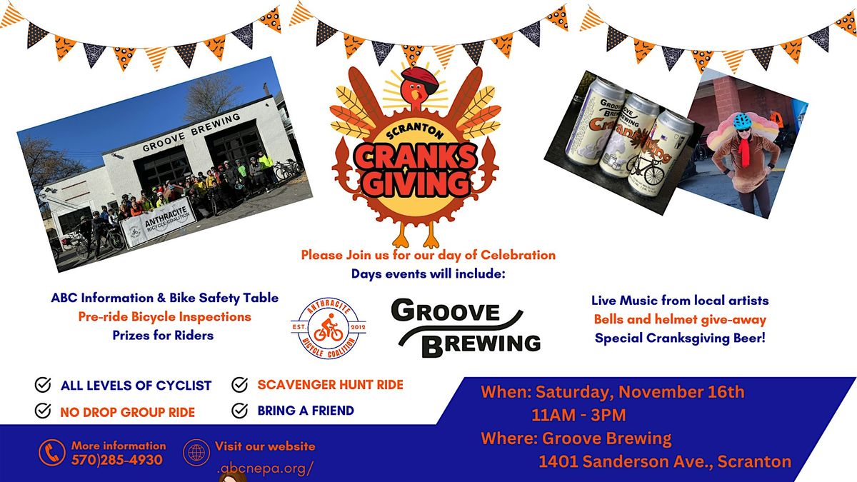 Cranksgiving 2024!  Benefits NEPA Youth Shelter