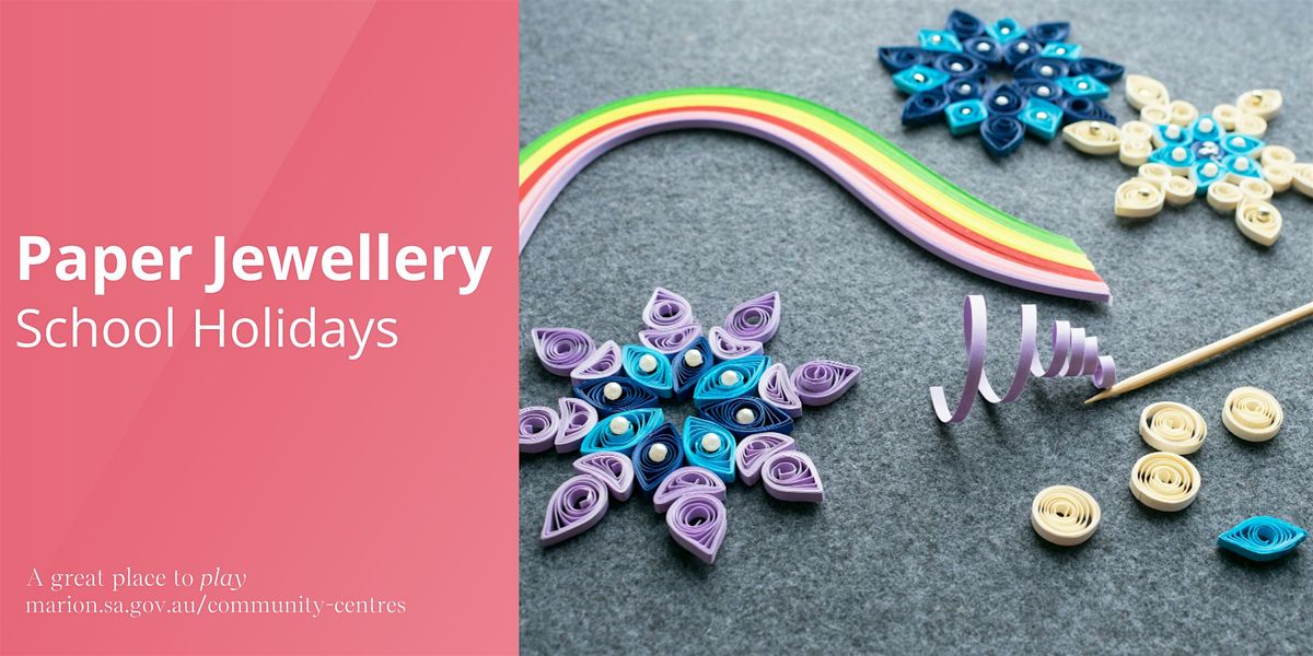 Sustainable Paper jewellery and Accessories | School Holidays