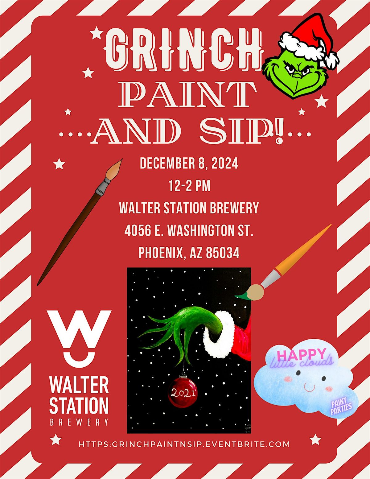 Grinch Paint and Sip at Walter Station Brewery