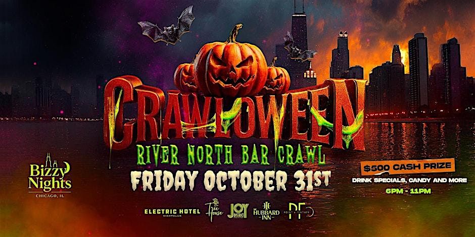 Blue Crawls Presents: CHICAGO NORTH RIVER HALLOWEEN BAR CRAWL | CRAWLOWEEN