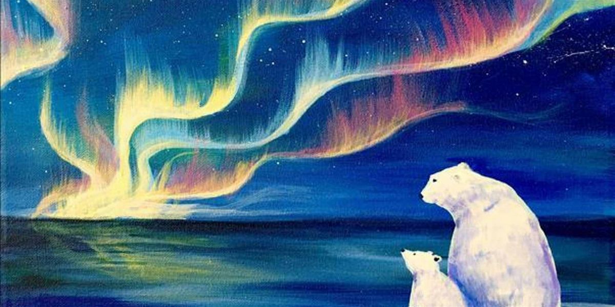 Gazing out at the Northern Lights - Paint and Sip by Classpop!\u2122