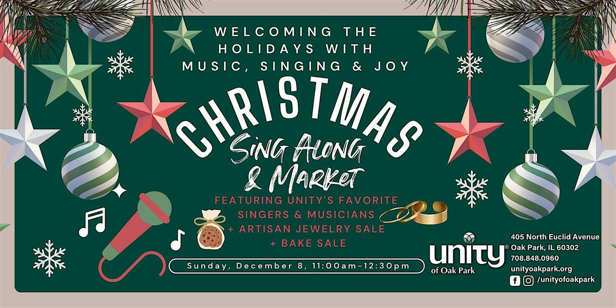 Christmas Sing-Along + Market with Artisan Jewelry and Bake Sale