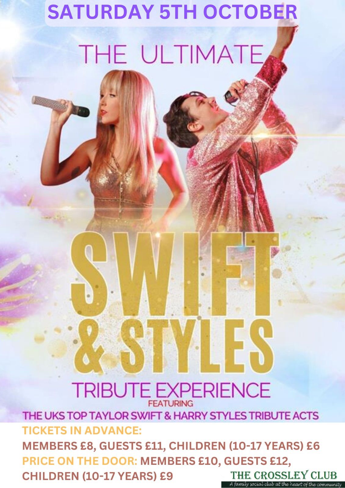 Tribute to Swift and Styles at The Crossley Club