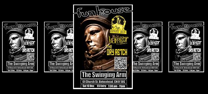 The Coyote Men, Lokust Grind and The Dry Retch Downstairs at The Swinging Arm Birkenhead - Saturday 13 December 2025
