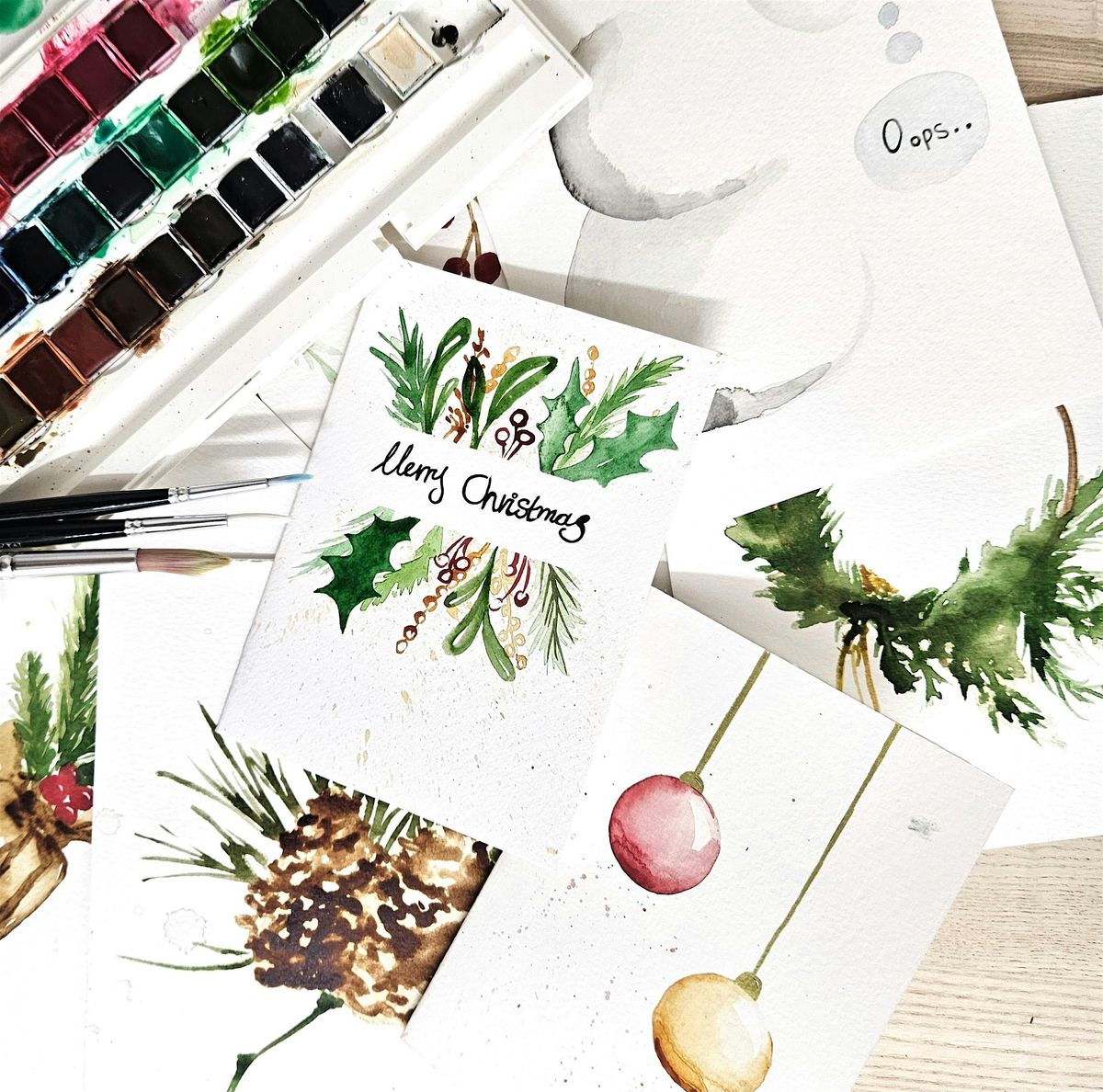 Watercolour Festive Card-making Class