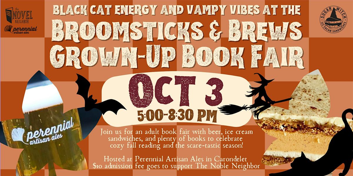 Broomsticks and Brews Grown-Up Book Fair