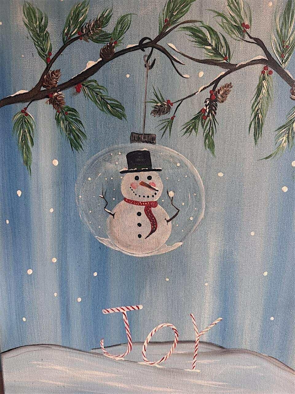 SNOW GLOBE Paint & Sip