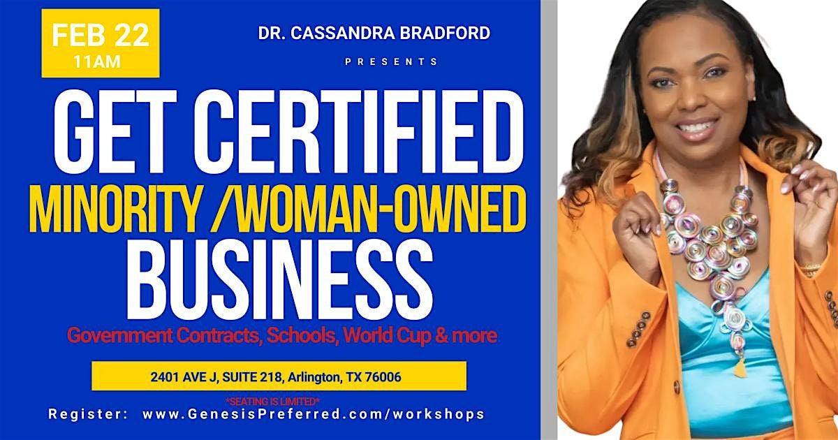 GET CERTIFIED M\/WBE BUSINESS