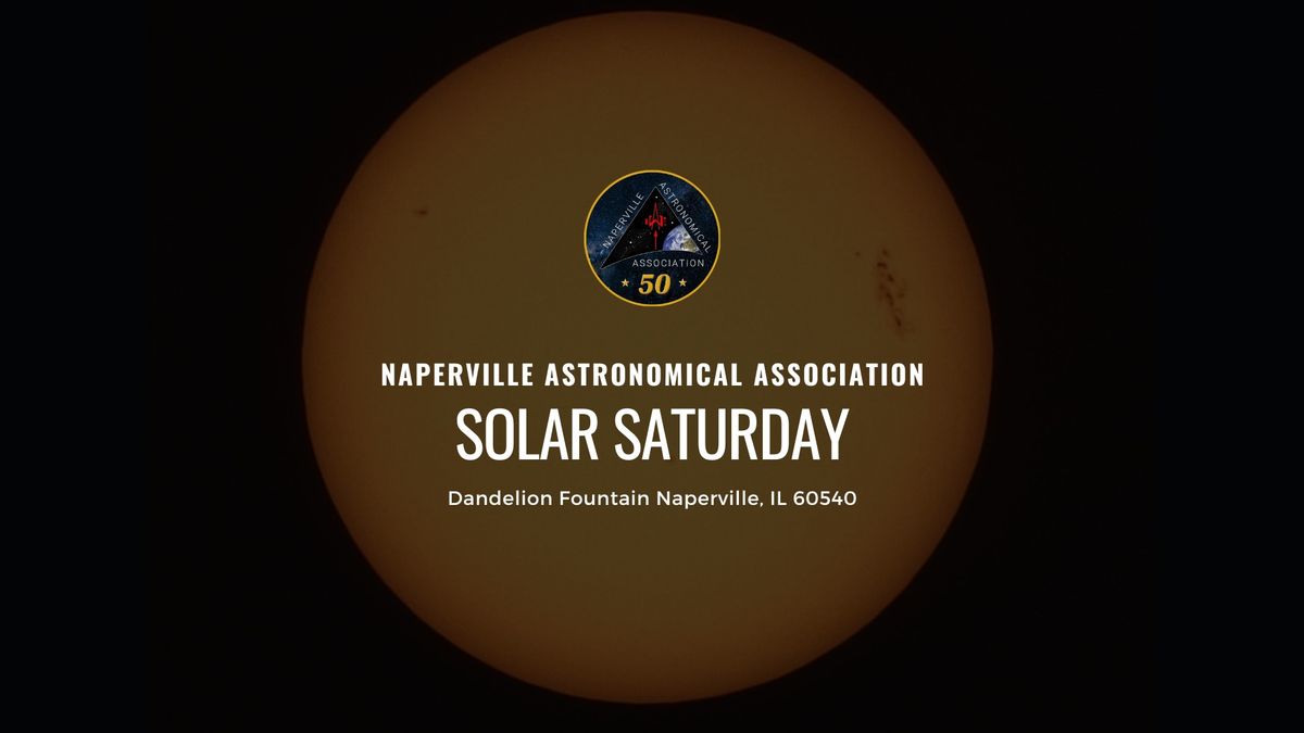 Solar Saturday - Free, safe views of our sun