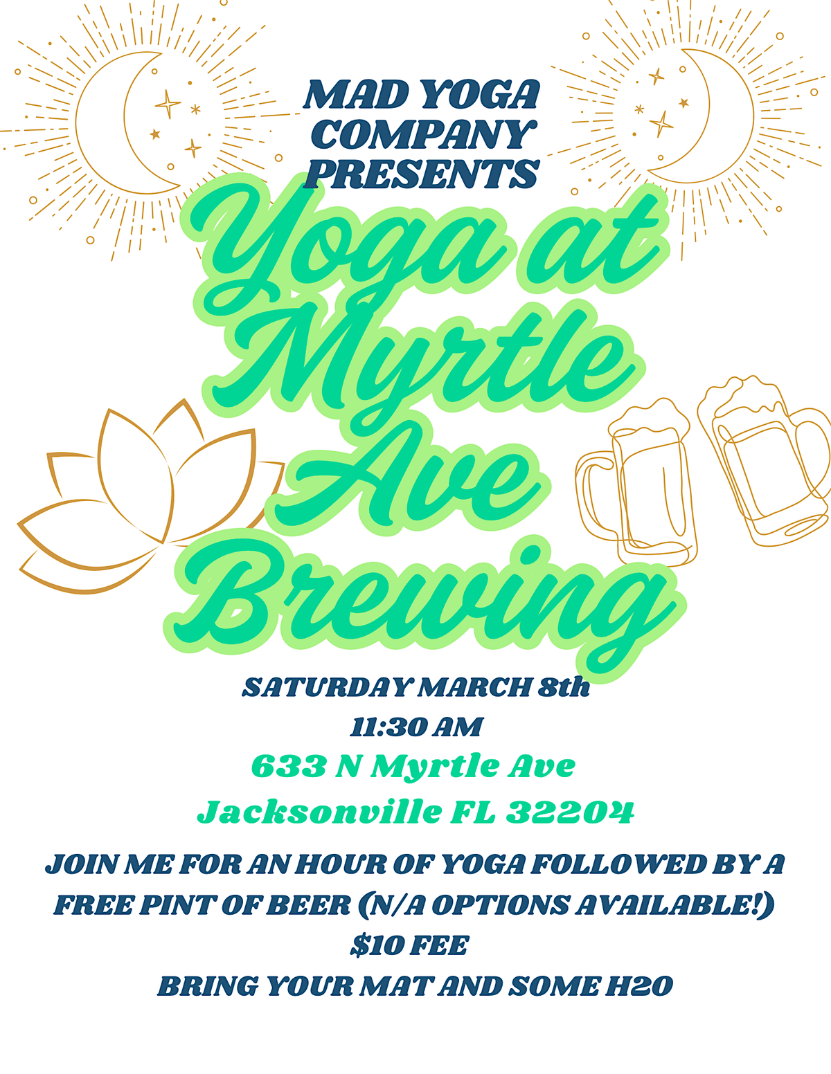 Yoga at Myrtle Ave Brewing