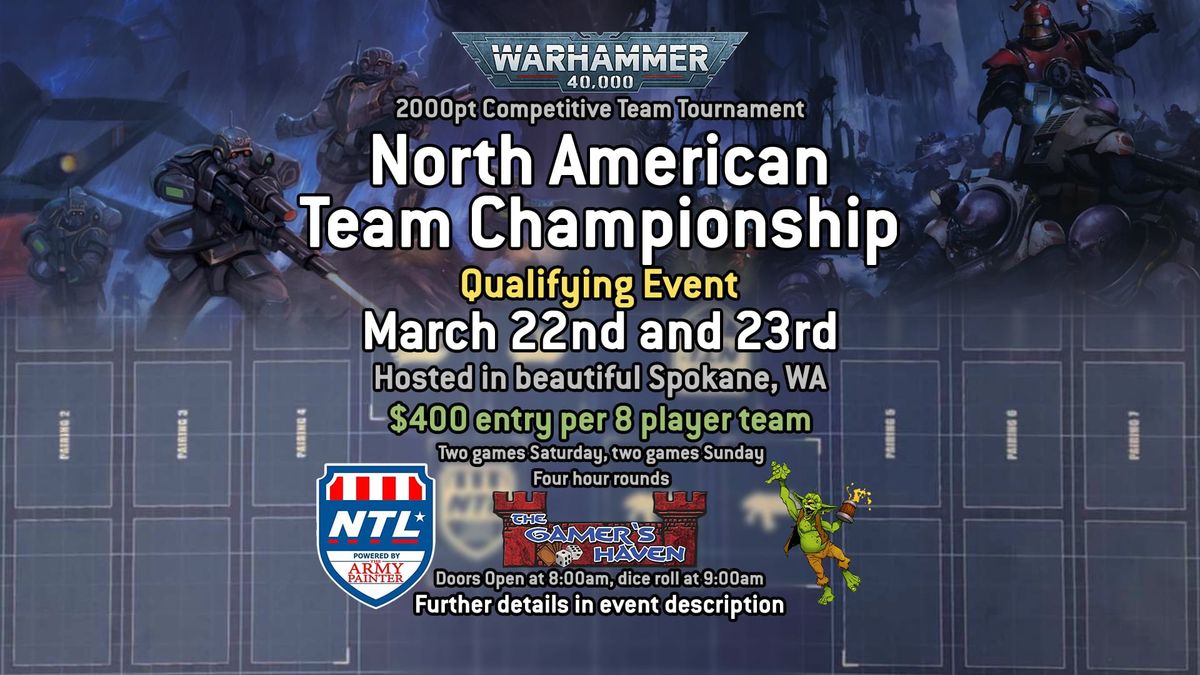 Warhammer 40k 8 Player North American Team Championship Qualifier