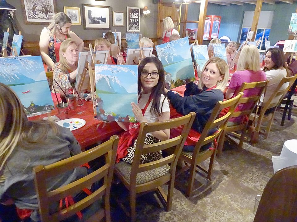 Join Brush Party to paint 'Blossom Bay\u2019\u2013 at Hall & Woodhouse - Portishead