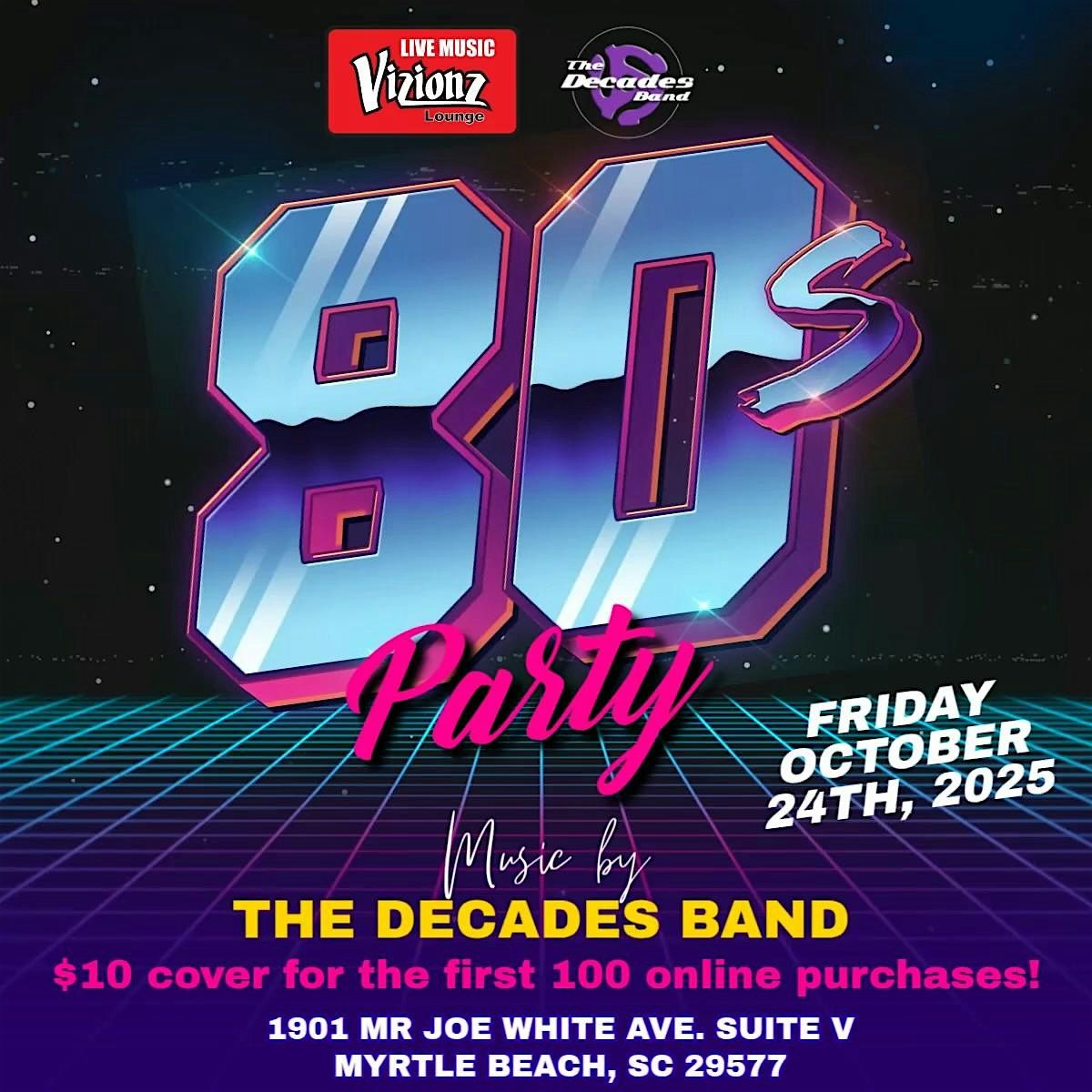 80s Party with The Decades Band out of ATL